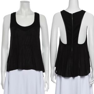 Alice + Olivia Black Sleeveless Top
